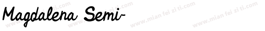 Magdalena Semi字体转换